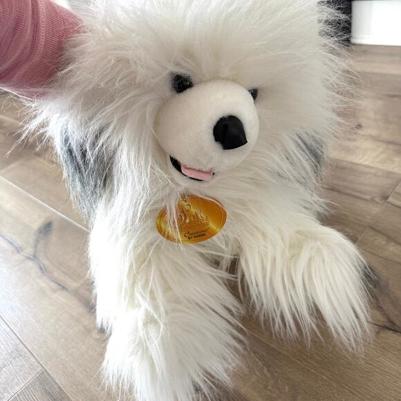 Dakin Soft Classics Old English Sheepdog Plush 1995 Toys R Us 25” NWT Realistic - Picture 11 of 11